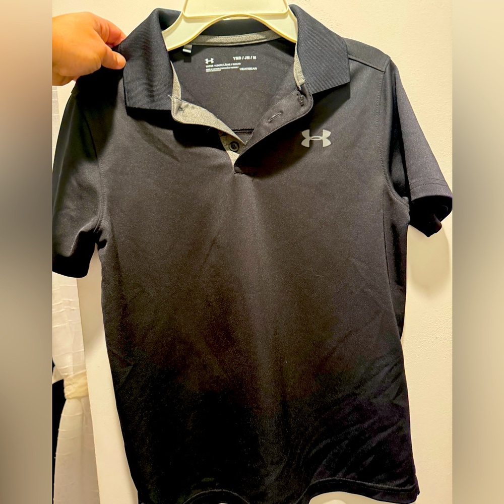 Boys under armor golf polo